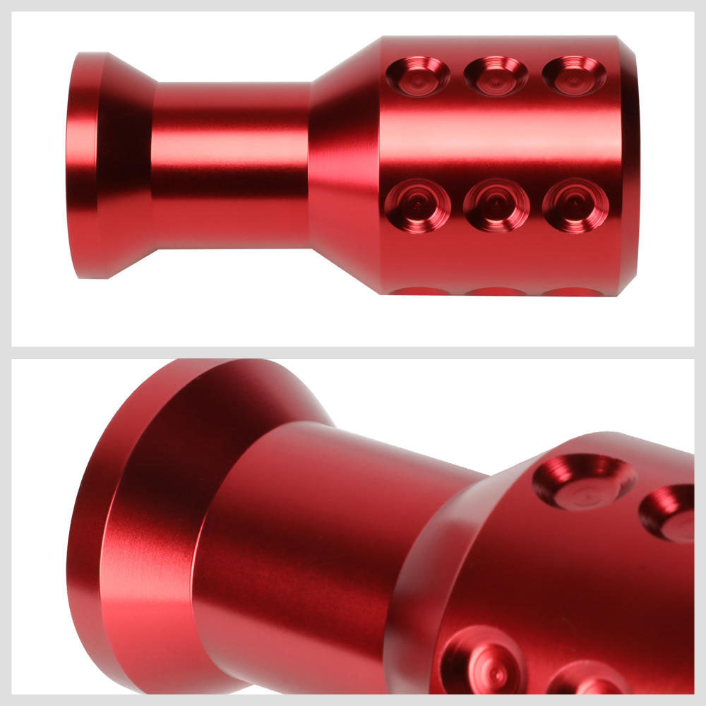 J2-SK-004-RD J2 Red (Goblet Style) For 6-Speed Manual Shift Knob (M8/M10/M12 Adapter)