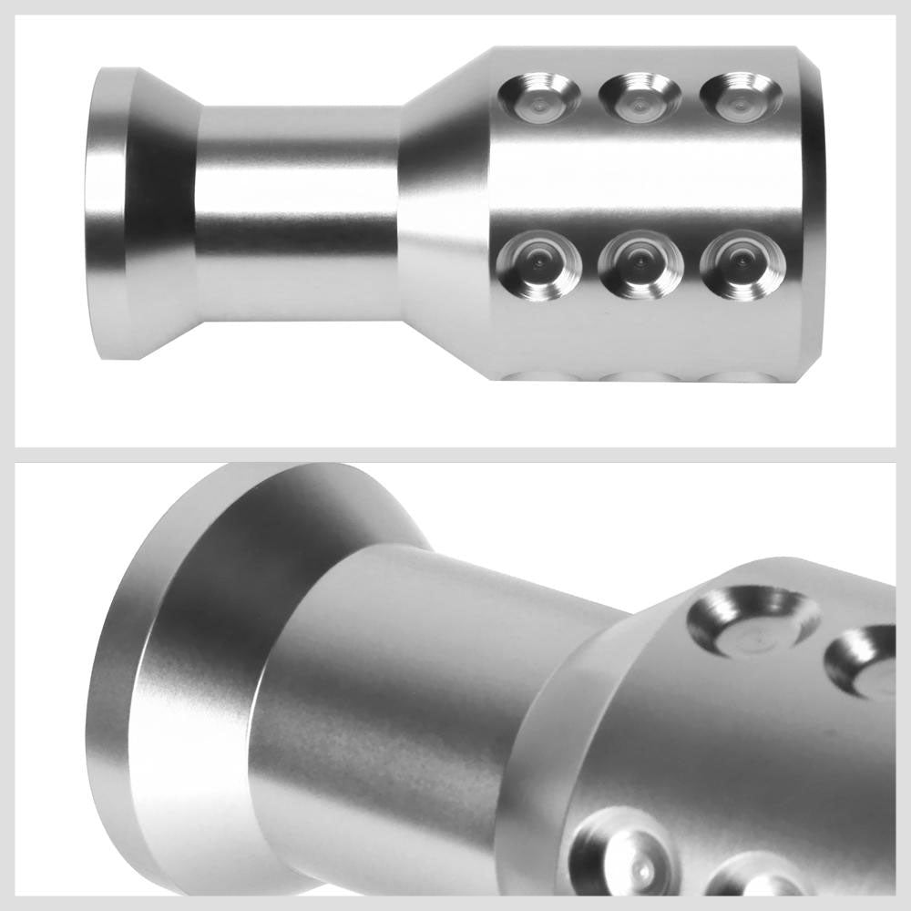 J2-SK-004-SL J2 Silver (Goblet Style) For 6-Speed Manual Shift Knob (M8/M10/M12 Adapter)