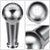 J2-SK-005-SL J2 Silver (Ball Teardrop Style) For 6-Speed MT Shift Knob (M8/M10/M12 Adapter)