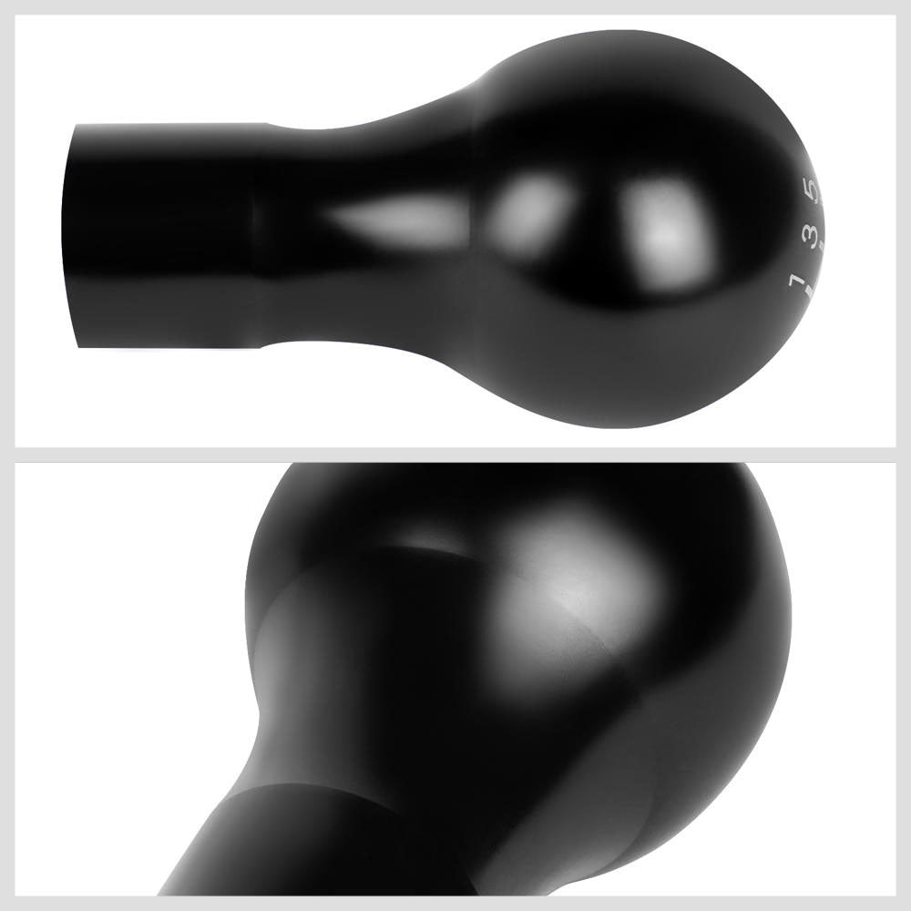 J2-SK-007-BK J2 Black (Spherical Teardrop) For 6-Speed Manual Shift Knob (M8/M10/M12 Adapter)