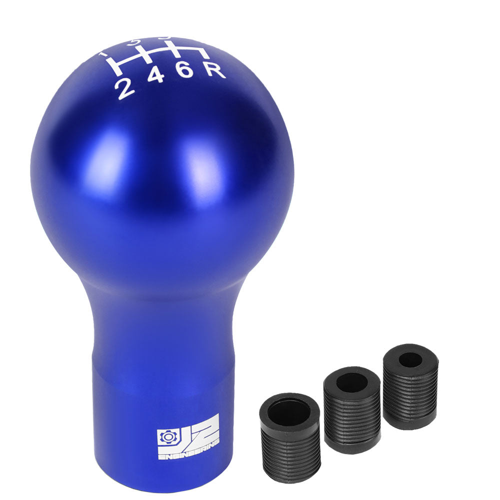 J2-SK-007-BL J2 Blue (Spherical Teardrop) For 6-Speed Manual Shift Knob (M8/M10/M12 Adapter)