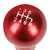 J2-SK-007-RD J2 Red (Spherical Teardrop) For 6-Speed Manual Shift Knob (M8/M10/M12 Adapter)