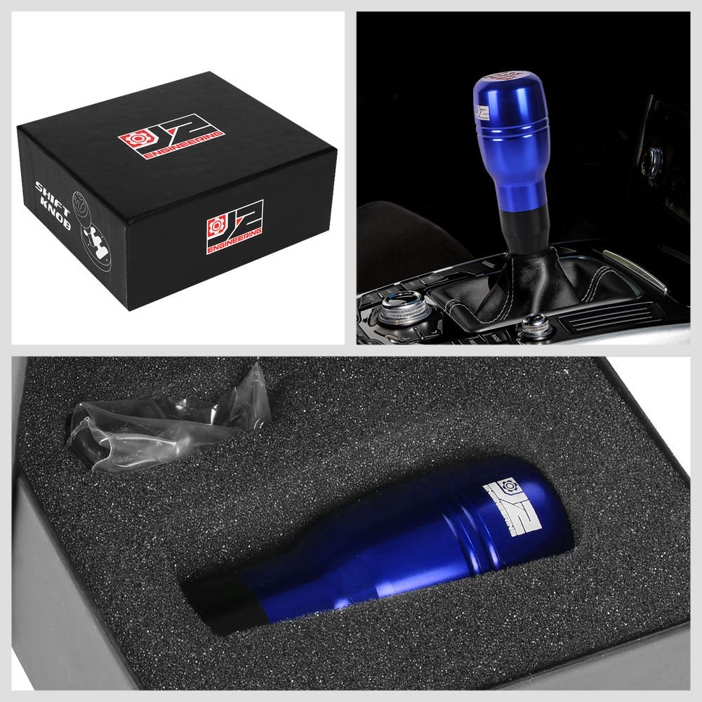 J2-SK-008-BL J2 Blue (Barrel Cylindrical) For 6-Speed MT Shift Knob (M8/M10/M12 Adapter)