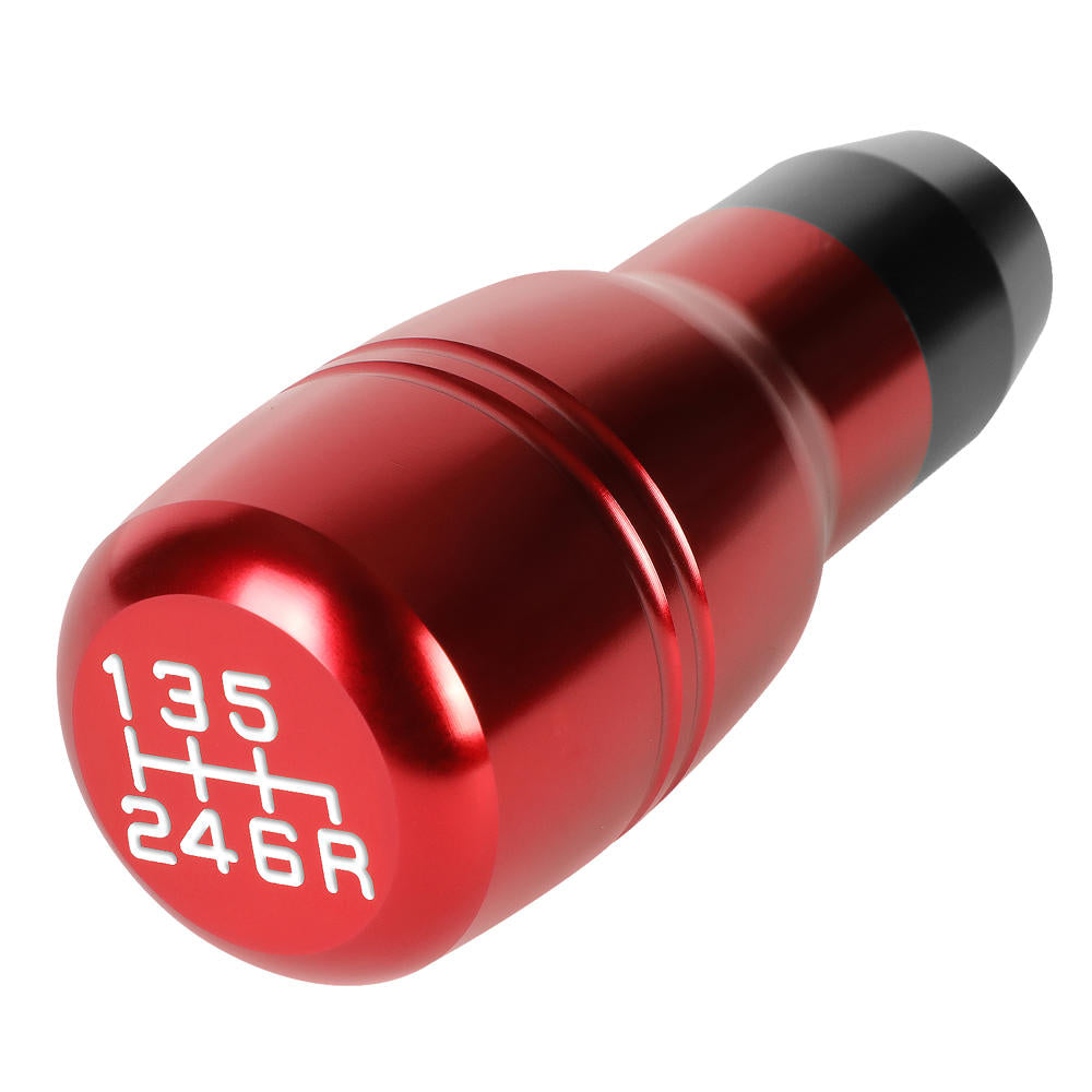 J2-SK-008-RD J2 Red (Barrel Cylindrical) For 6-Speed MT Shift Knob (M8/M10/M12 Adapter)