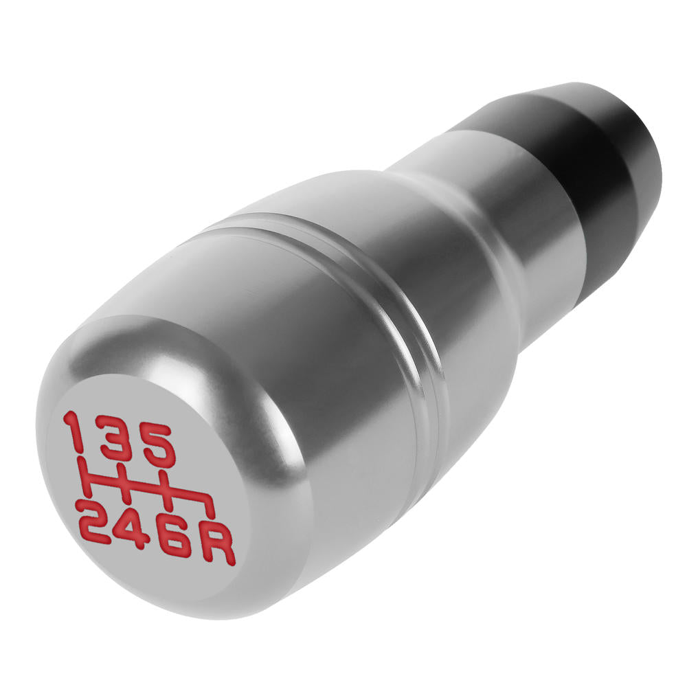 J2-SK-008-SL J2 Silver (Barrel Cylindrical) For 6-Speed MT Shift Knob (M8/M10/M12 Adapter)