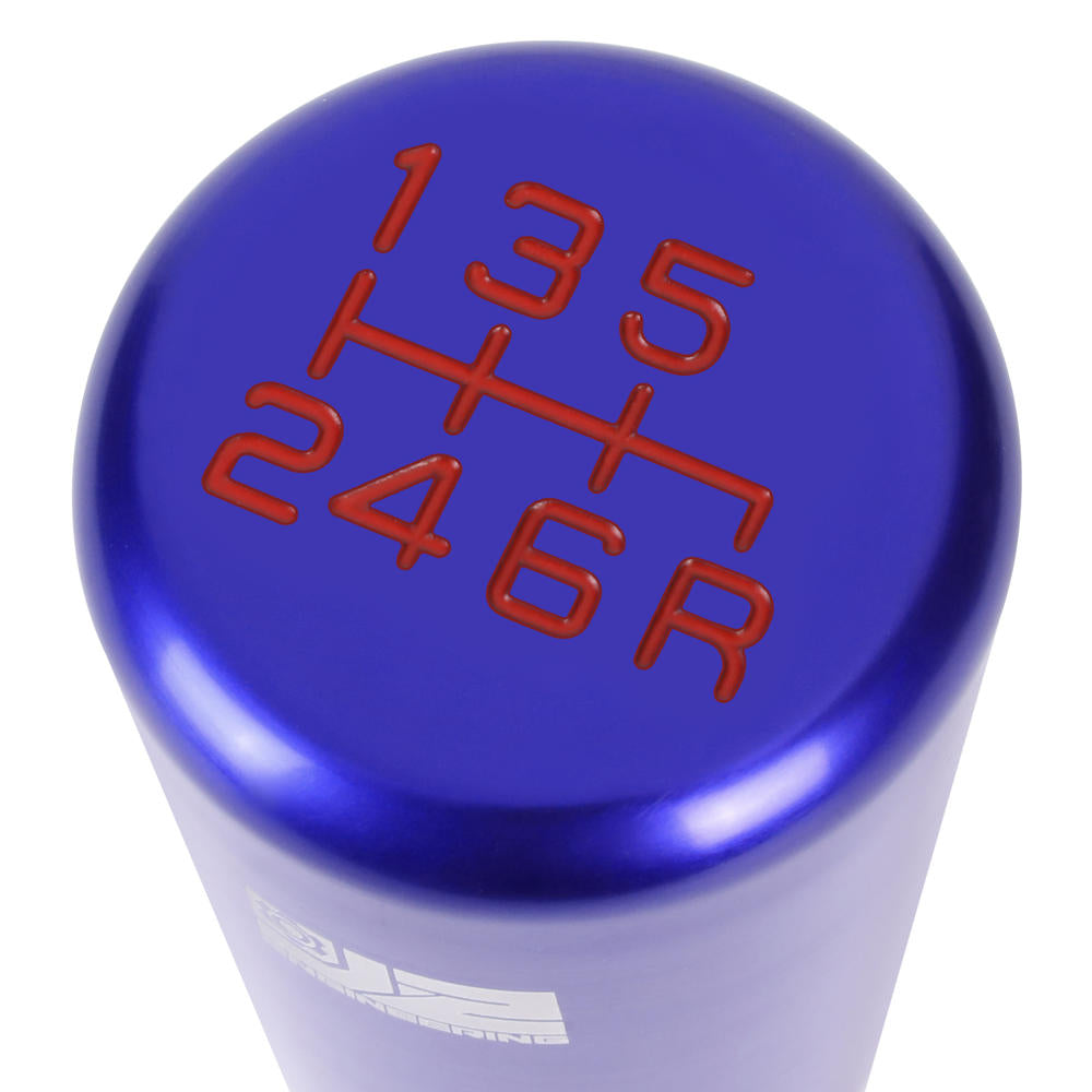 J2-SK-009-BL J2 Blue (Tapered Cylindrical) For 6-Speed MT Shift Knob (M8/M10/M12 Adapter)