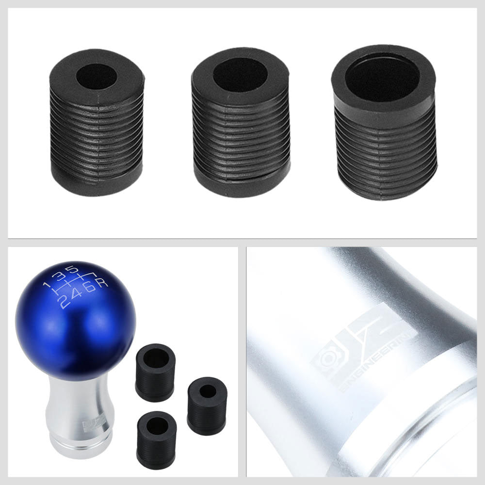 J2-SK-010-BL J2 Blue (Ball Teardrop 2-Piece) For 6-Speed MT Shift Knob (M8/M10/M12 Adapter)