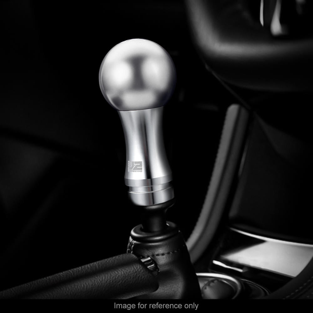 J2-SK-010-SL J2 Silver (Ball Teardrop 2-Piece) For 6-Speed MT Shift Knob (M8/M10/M12 Adapter)