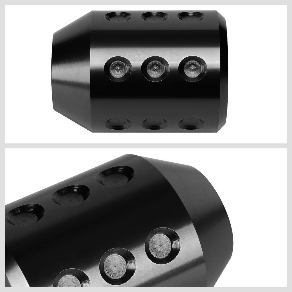 J2-SK-011-BK J2 Black Cylindrical Recessed Hole Indents For 6-Speed MT Shift Knob (3 Adapter)