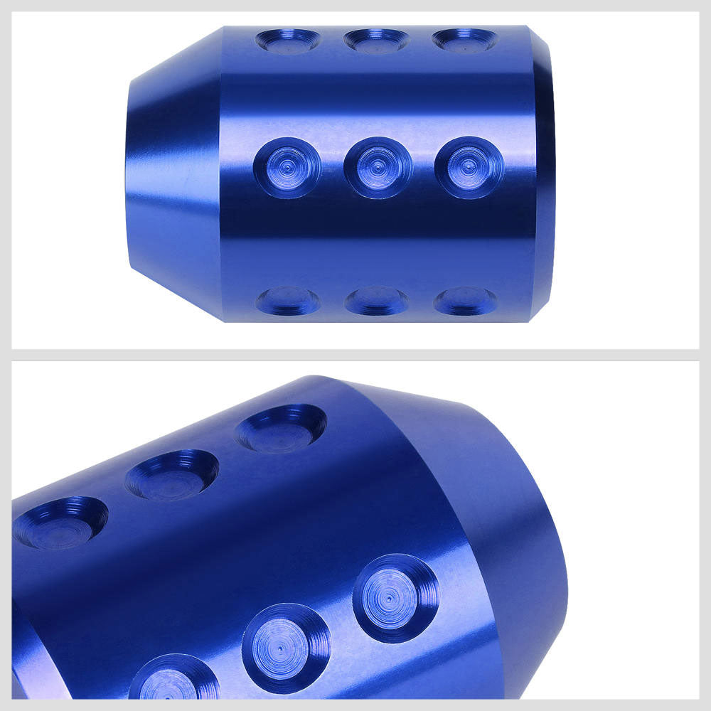 J2-SK-011-BL J2 Blue Cylindrical Recessed Hole Indents For 6-Speed MT Shift Knob (3 Adapter)