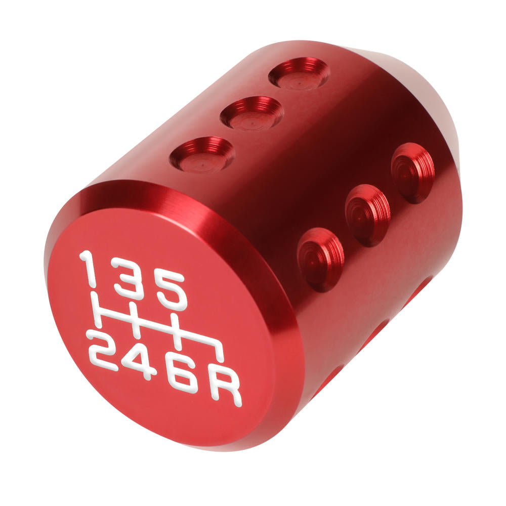 J2-SK-011-RD J2 Red Cylindrical Recessed Hole Indents For 6-Speed MT Shift Knob (3 Adapter)