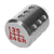 J2-SK-011-SL J2 Silver Cylindrical Recessed Hole Indents For 6-Speed MT Shift Knob (3Adapter)