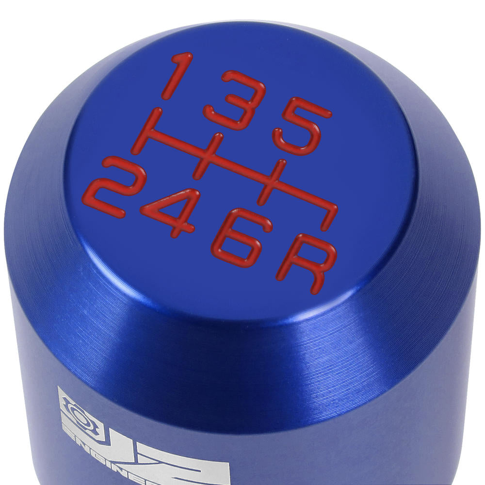 J2-SK-012-BL J2 Blue (Cylindrical Tapered Top/Bottom) For 6-Speed MT Shift Knob (3 Adapter)