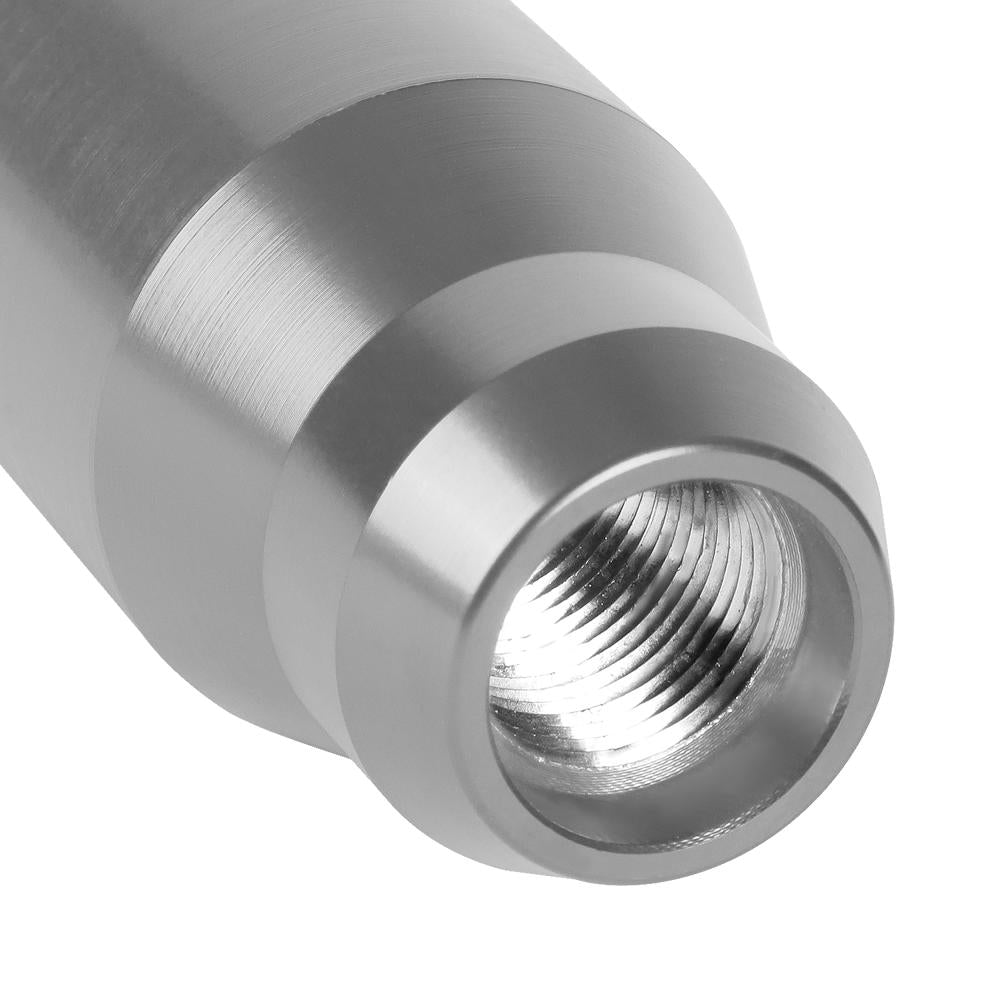 J2-SK-012-SL J2 Silver (Cylindrical Tapered Top/Bottom) For 6-Speed MT Shift Knob (3 Adapter)