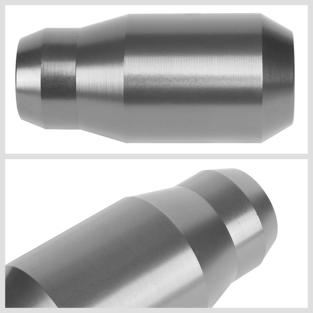 J2-SK-012-SL J2 Silver (Cylindrical Tapered Top/Bottom) For 6-Speed MT Shift Knob (3 Adapter)