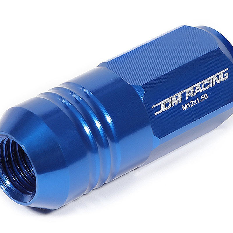 20PCs Universal Aluminum Blue Lug Nut [Close End Acorn TY20] [Conical Seat / M12 x 1.50]