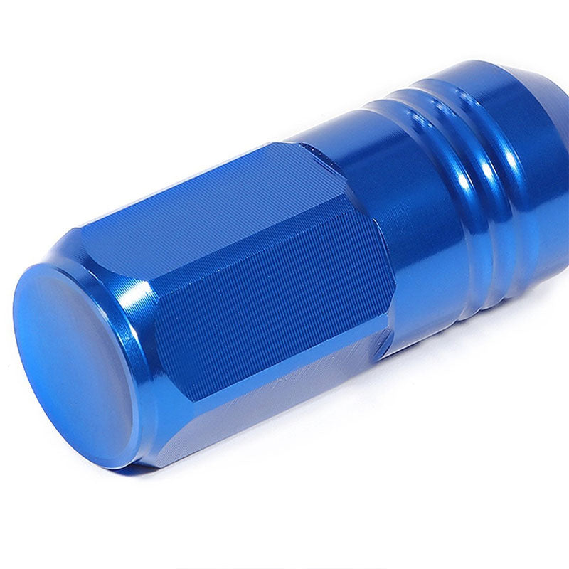20PCs Universal Aluminum Blue Lug Nut [Close End Acorn TY20] [Conical Seat / M12 x 1.50]