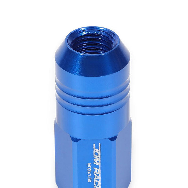 20PCs Universal Aluminum Blue Lug Nut [Close End Acorn TY20] [Conical Seat / M12 x 1.50]