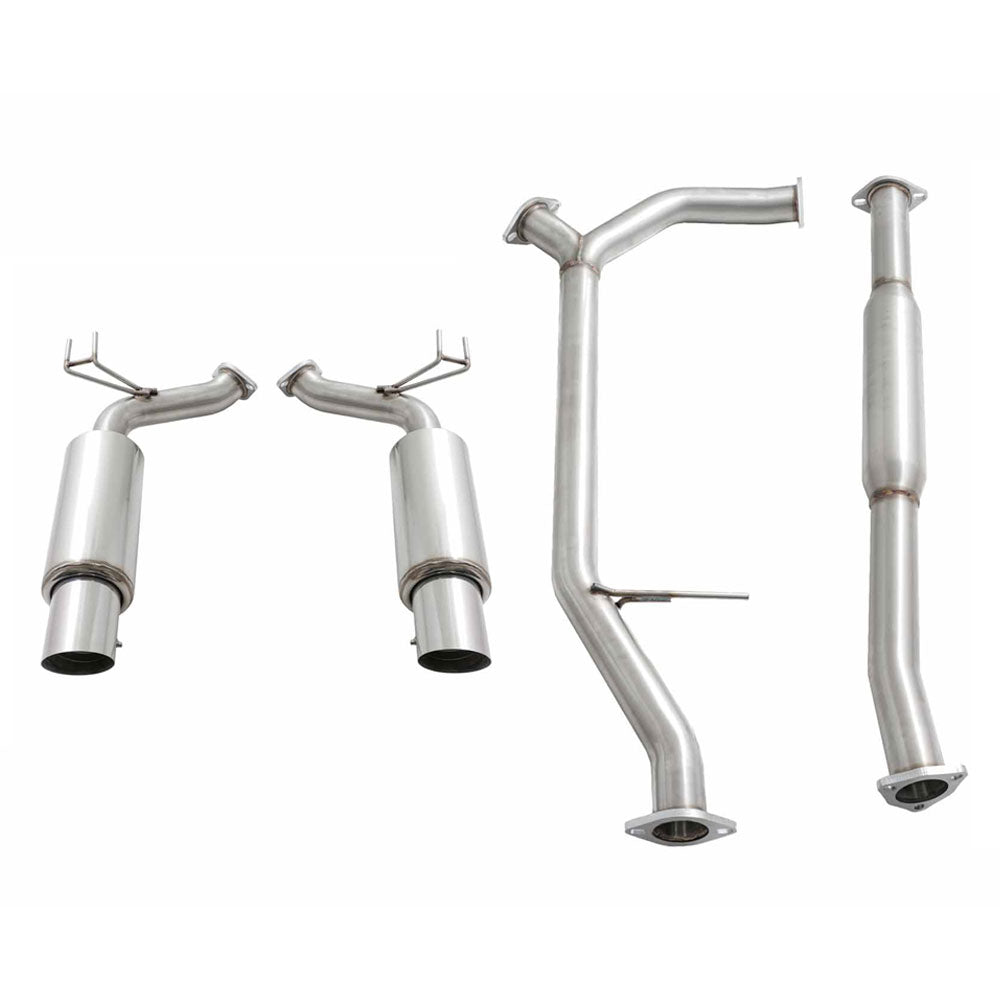 LW-CBS-ATSX04-DS Megan DS Series Stainless Steel Catback Exhaust Kit Dual Tip For 04-08 Acura TSX