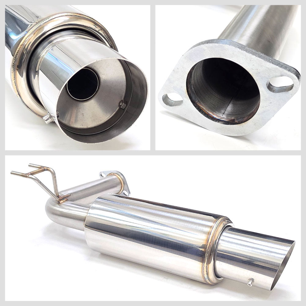 LW-CBS-ATSX04-DS Megan DS Series Stainless Steel Catback Exhaust Kit Dual Tip For 04-08 Acura TSX