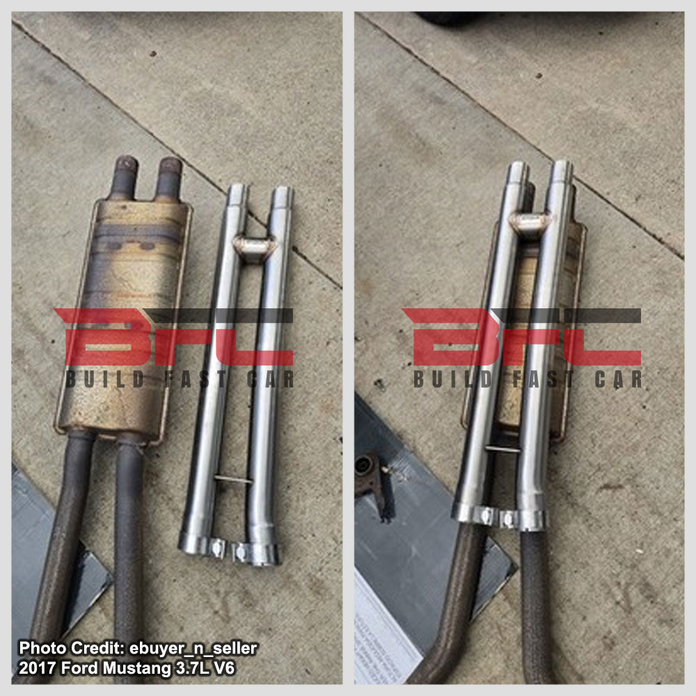 LW-MIDPIPE-FM24-H Megan Mid Pipe Crosspipe (H-Pipe) For 15+ Mustang 5.0 [GT/Dark Horse] S550 S650