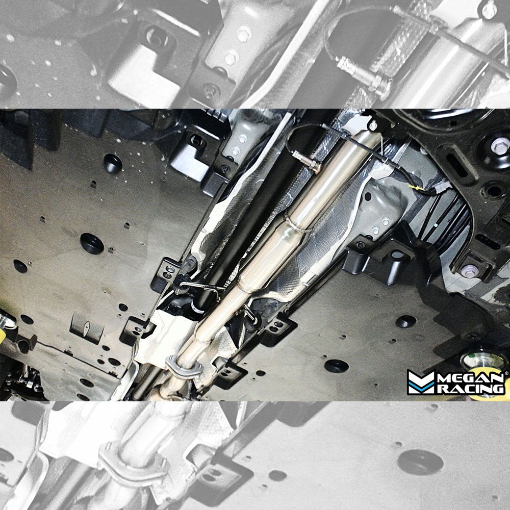 LW-MIDPIPE-TGRC23-V2 Megan Stainless Steel Mid-Pipe 1-Piece Bolt-On Style For 23+ GR Corolla GZEA14