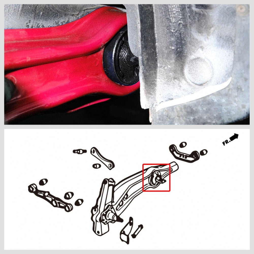 M2-009 Manzo Real Trailing Arm Bushing (HR) For Integra DC/Civic EG EH EJ EK EM/CR-V RD