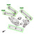 M2-031 Manzo Silver Rear Toe Control Arm For BMW 1/3-Series E82/E88/E90/E91/E92/E93