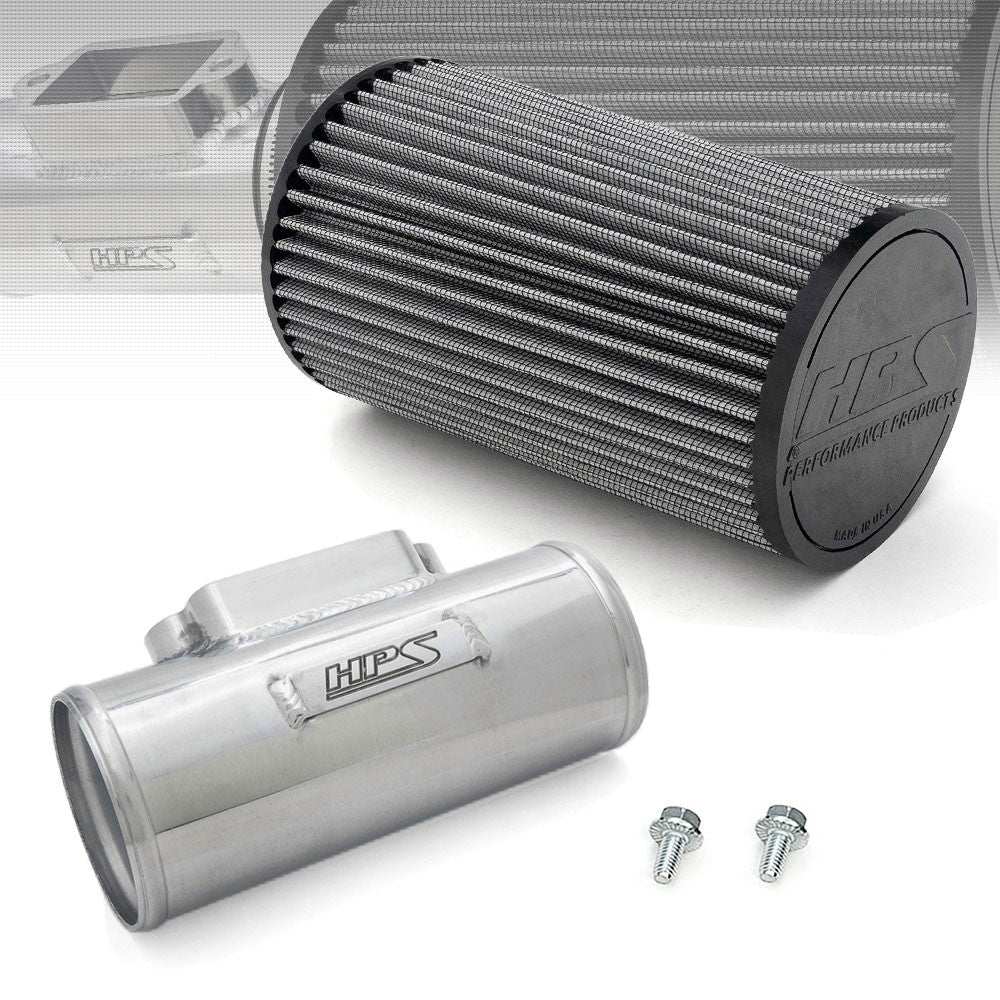 MAFT-1605 HPS 3" MAF Sensor Housing + Cone Air Filter 10.25" L For 2JZ 1MZ 1UZ Engine Swap
