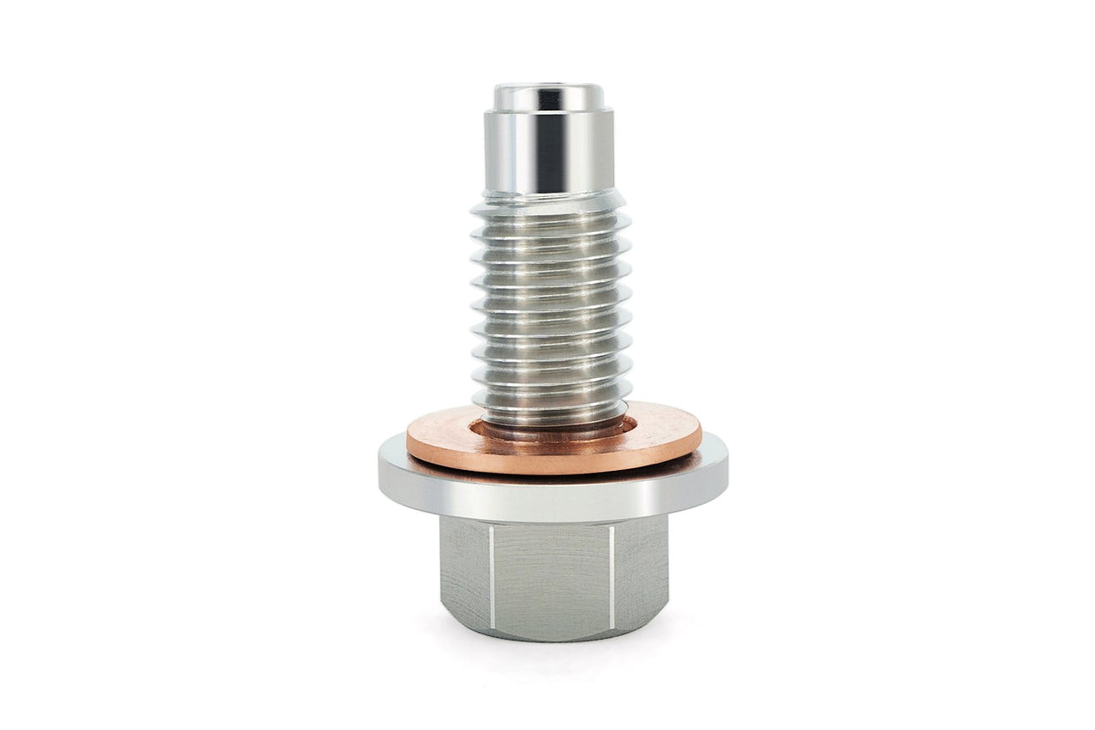 HPS Stainless Steel Magnetic Oil Drain Plug Bolt w/Washer MDP-M12x175