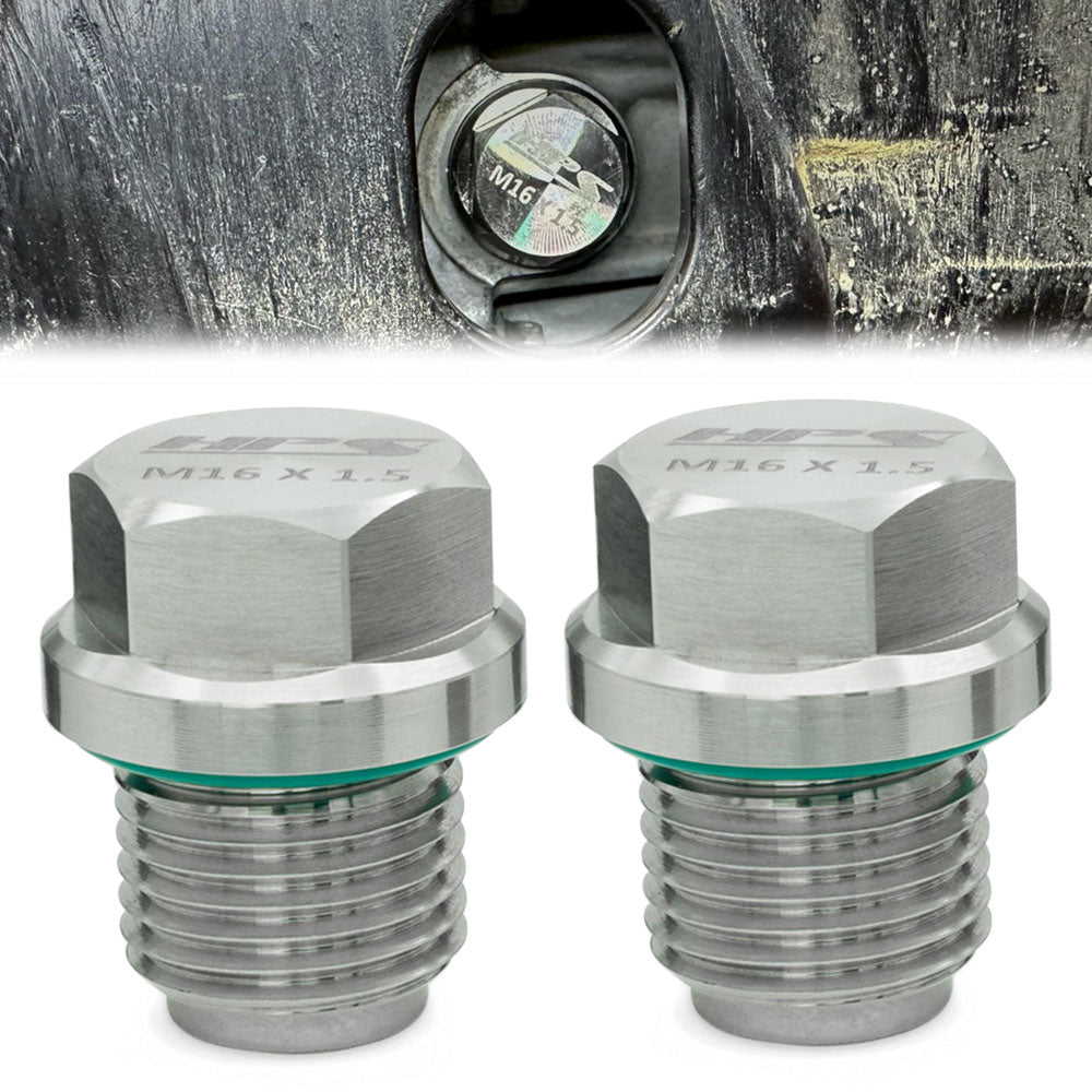 MDPK-101 HPS 2PCs Differential Stainless Oil Drain Plug For Polaris General Ranger RZR