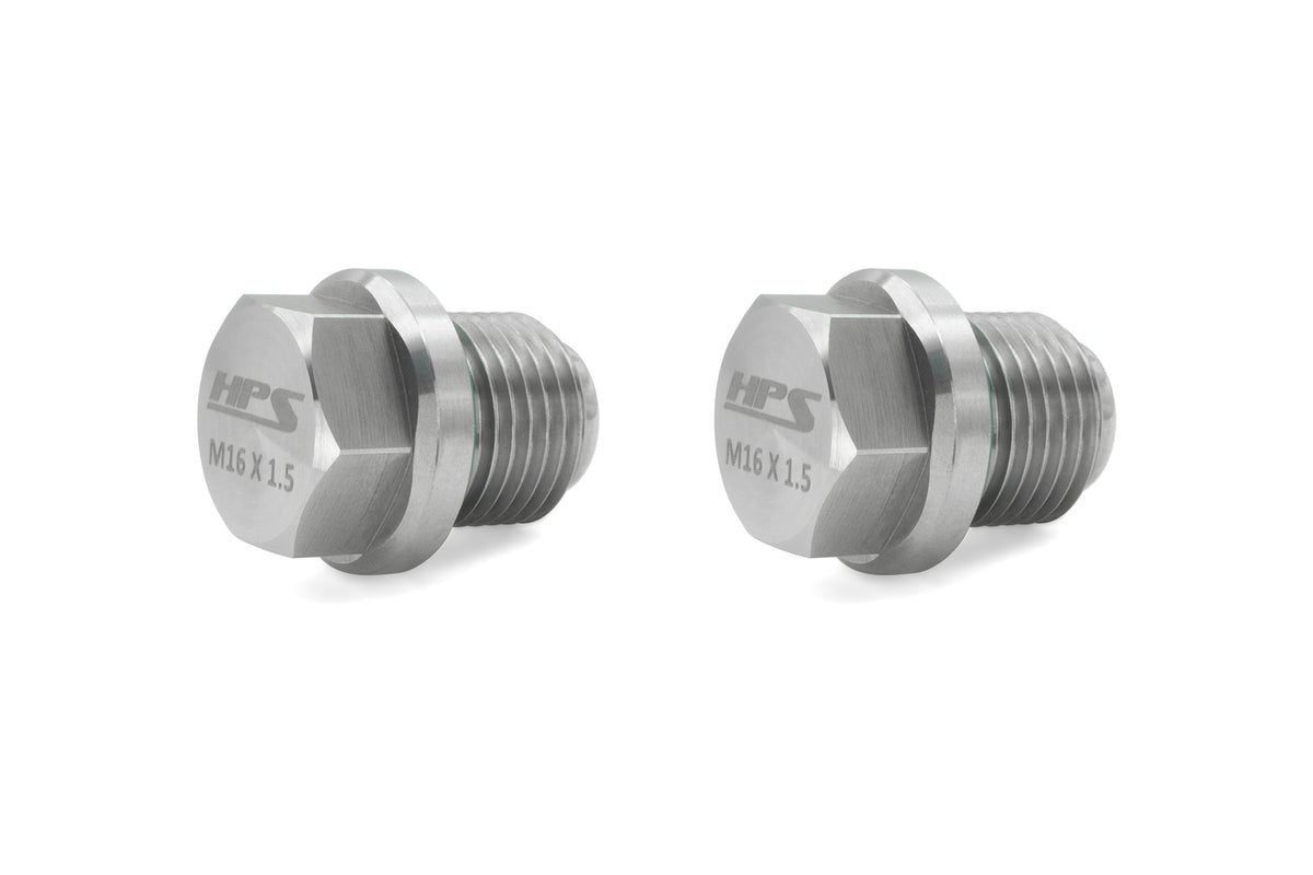 MDPK-101 HPS 2PCs Differential Stainless Oil Drain Plug For Polaris General Ranger RZR