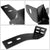 Square Textured Bull Bar Grill Guard+License Bracket+LED Bar For 16-18 Tacoma