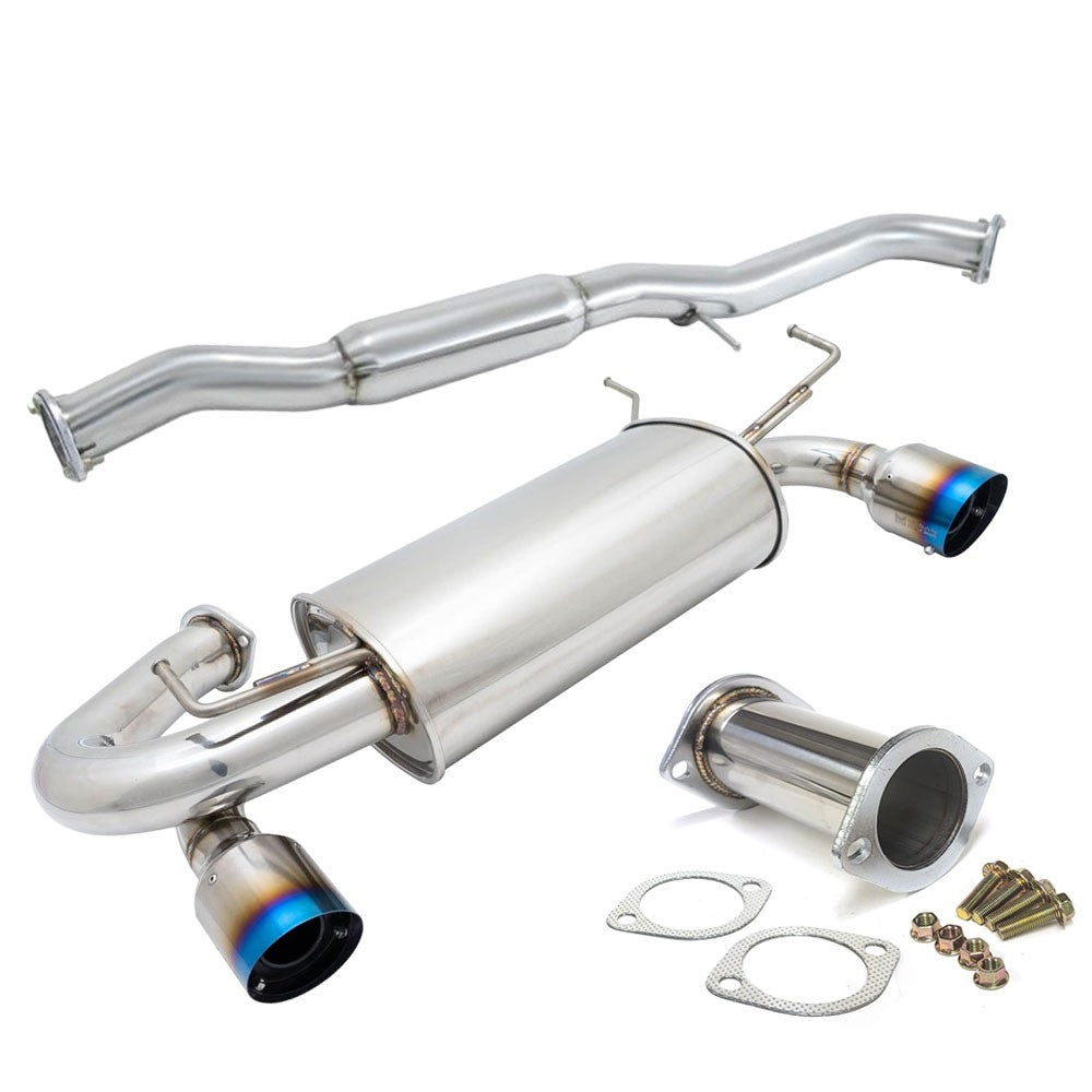 Megan RS Series CBS Exhaust System [Dual Exit Burnt Rolled Tips] For G35 Coupe