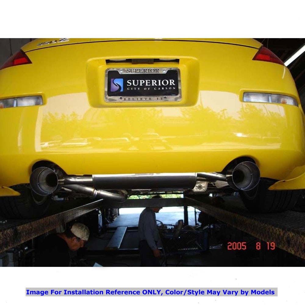 Megan RS Series CBS Exhaust System [Dual Exit Burnt Rolled Tips] For G35 Coupe