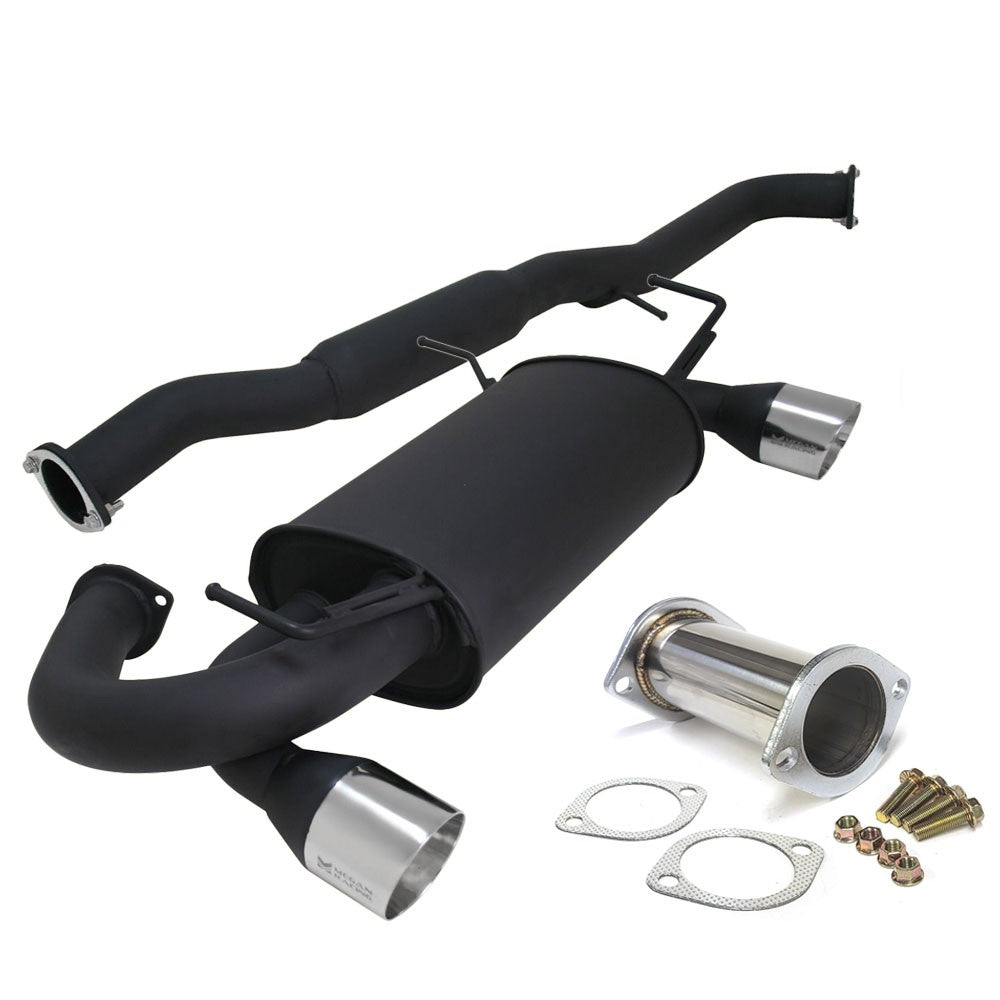 Megan RS Series CBS Exhaust System [Dual Exit Blue Titanium Tips] For G35 Coupe