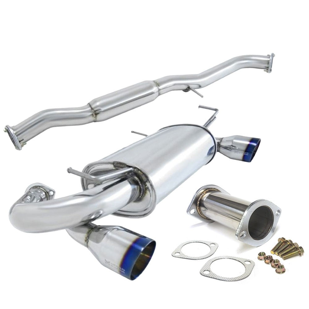 Megan RS Series CBS Exhaust System [Dual Exit Rolled Tips] For 03-07 G35 Coupe