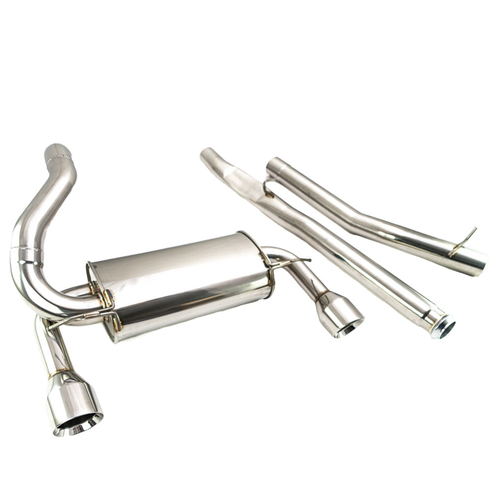 MR-CBS-FF16RS Megan OE-RS Catback Exhaust Kit Polished Tips For 16-18 Ford Focus RS 2.3L Turbo