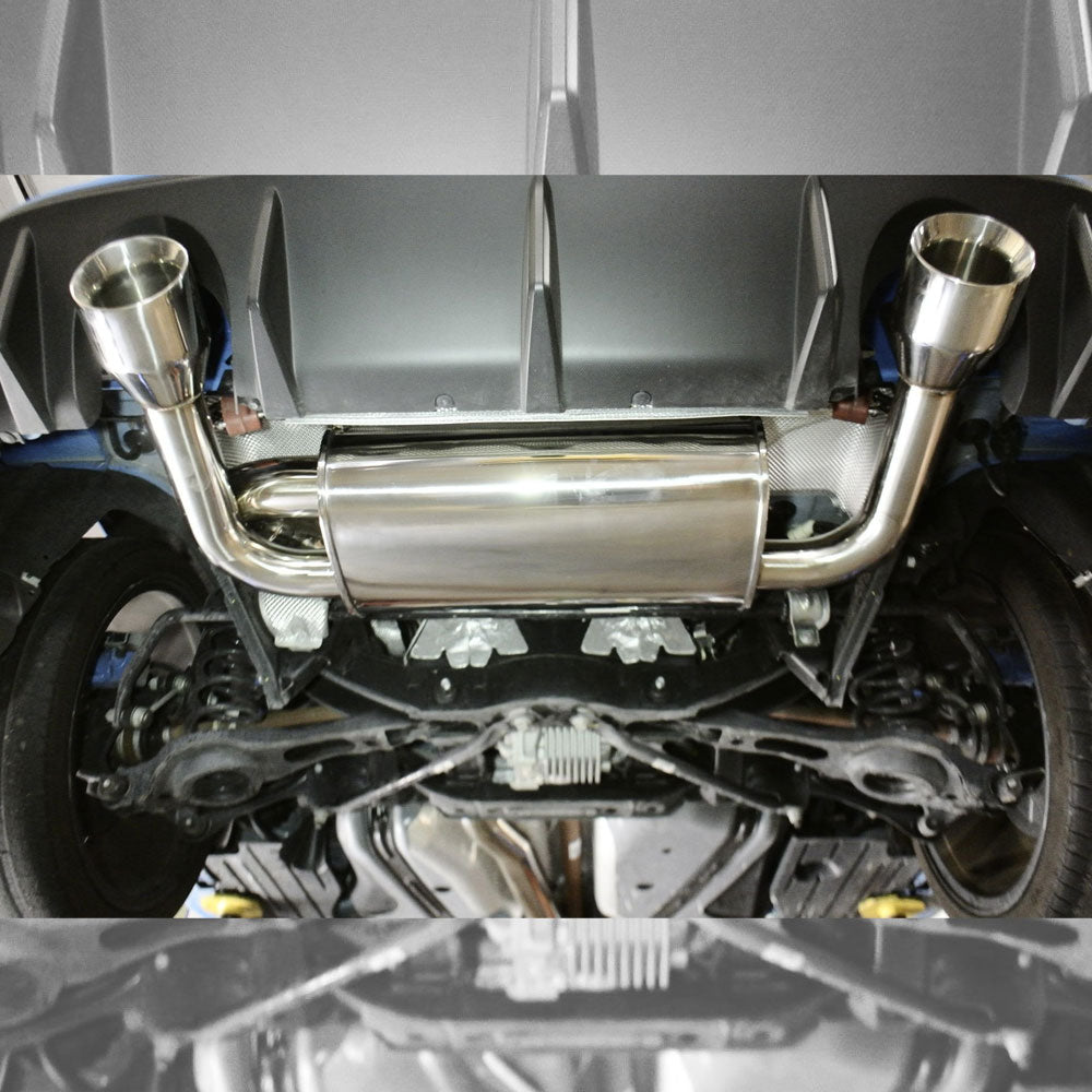 MR-CBS-FF16RS Megan OE-RS Catback Exhaust Kit Polished Tips For 16-18 Ford Focus RS 2.3L Turbo