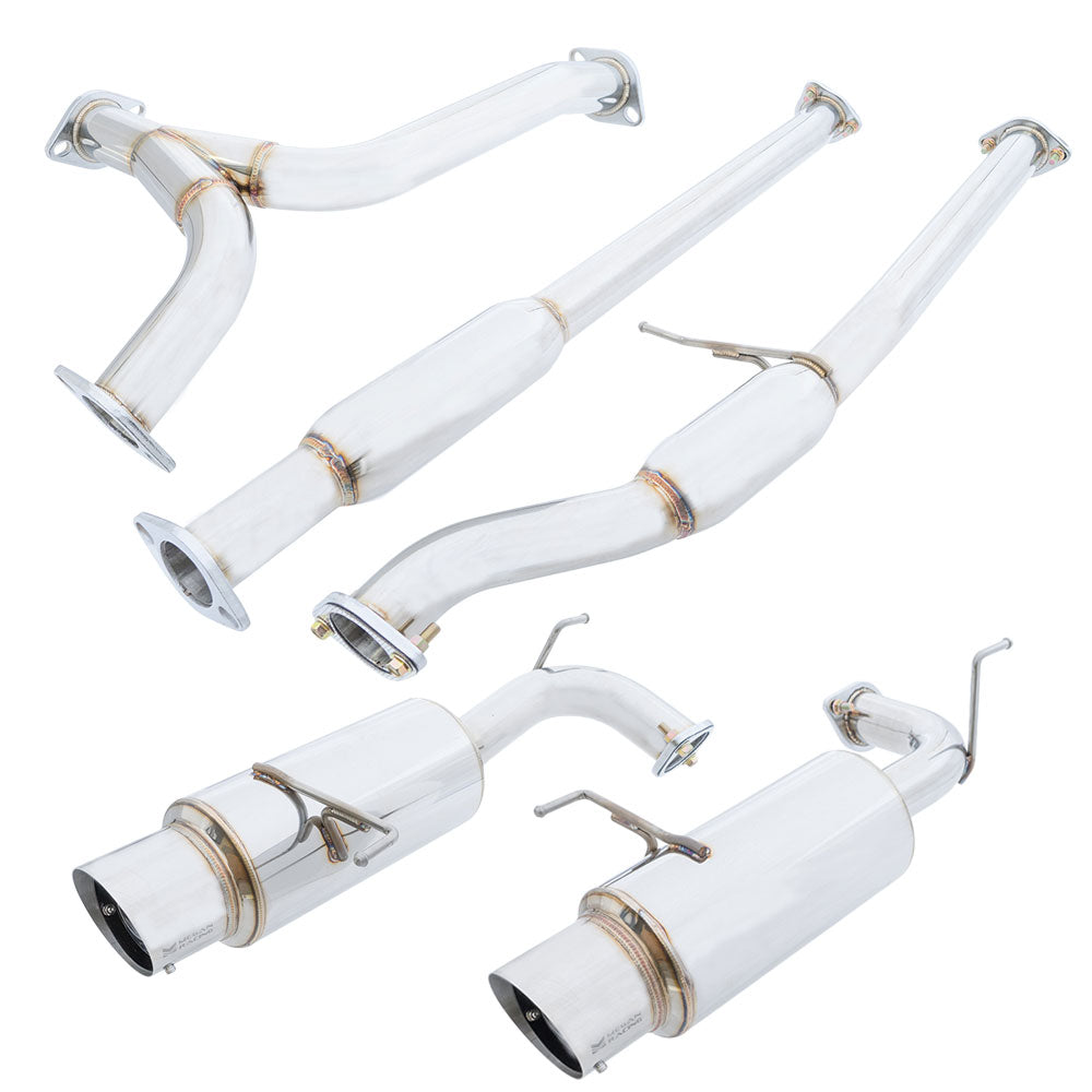 MR-CBS-HA98V6 Megan Catback Exhaust Kit 4.5" Polished Tip For 98-02 Honda Accord Coupe 3.0L V6