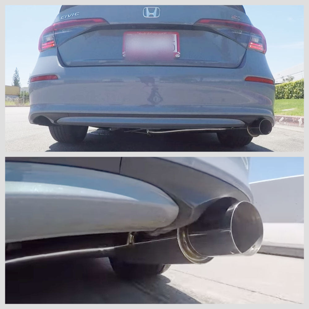 Megan Racing DS-Series Catback System w/Single Tips For 22+ Honda Civic Sedan Sport/Si FE MR-CBS-HC22-DS