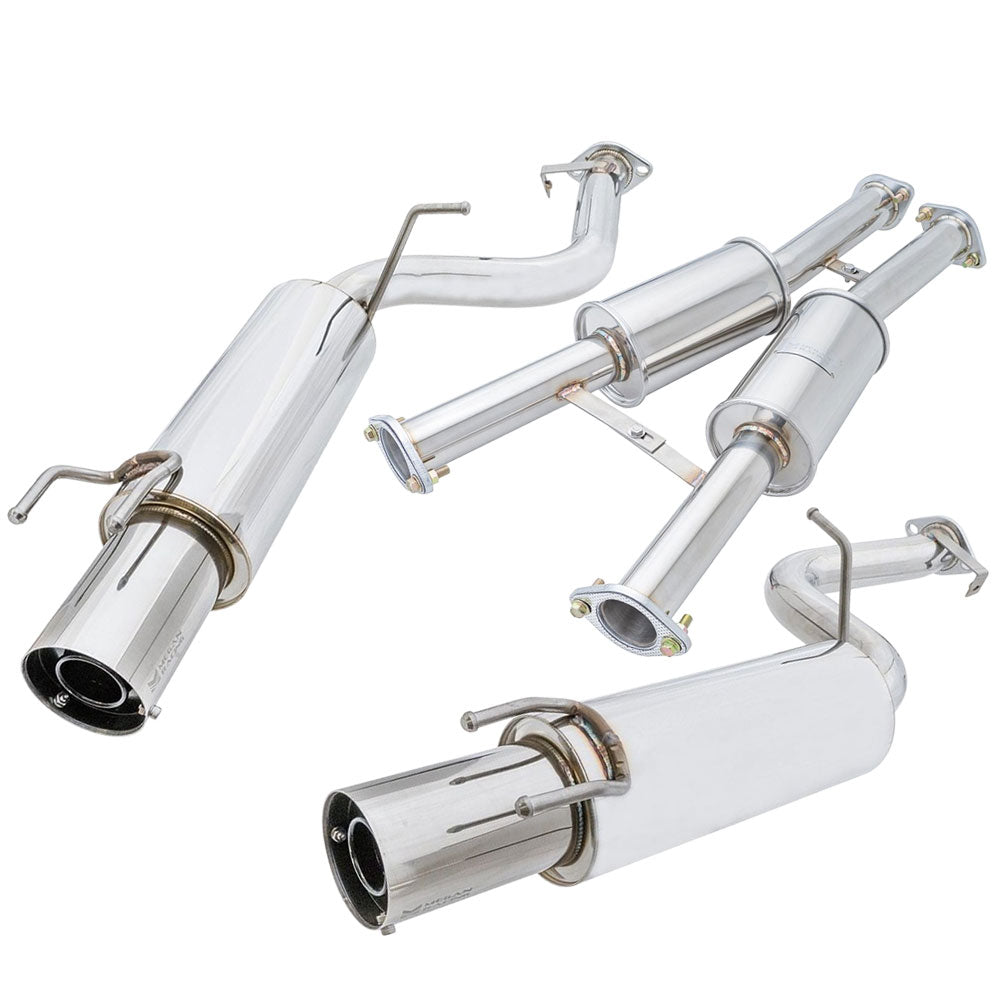 Megan Catback Exhaust Kit Dual Tip NA Type 90-96 Nissan 300ZX Coupe MR-CBS-N300RL+RR+M