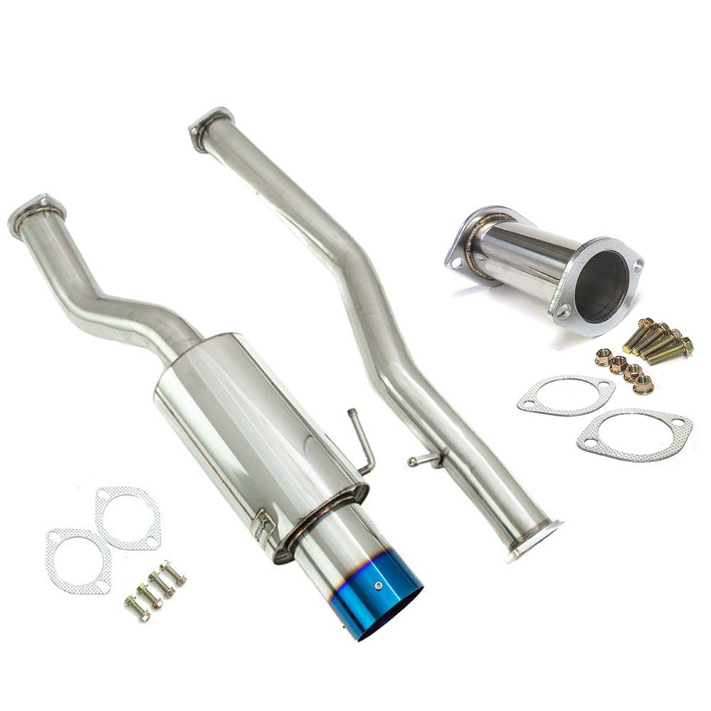 Megan Drift Spec CBS Exhaust System [Single Exit Stainless Tip] For G35 Coupe