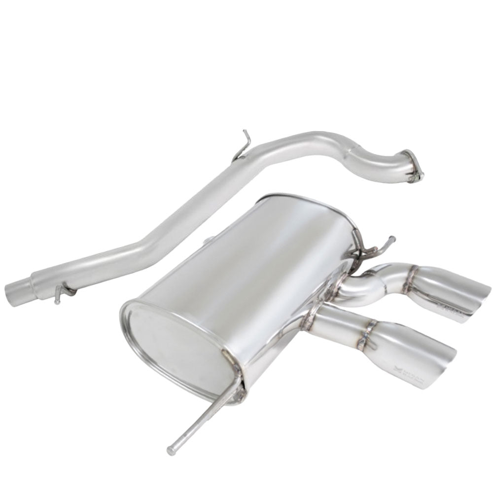 MR-CBS-VWGR12-SRT Megan Turbo Catback Exhaust Kit 3.5" Polish Rolled Tips For 12-13 VW Golf R 2.0L