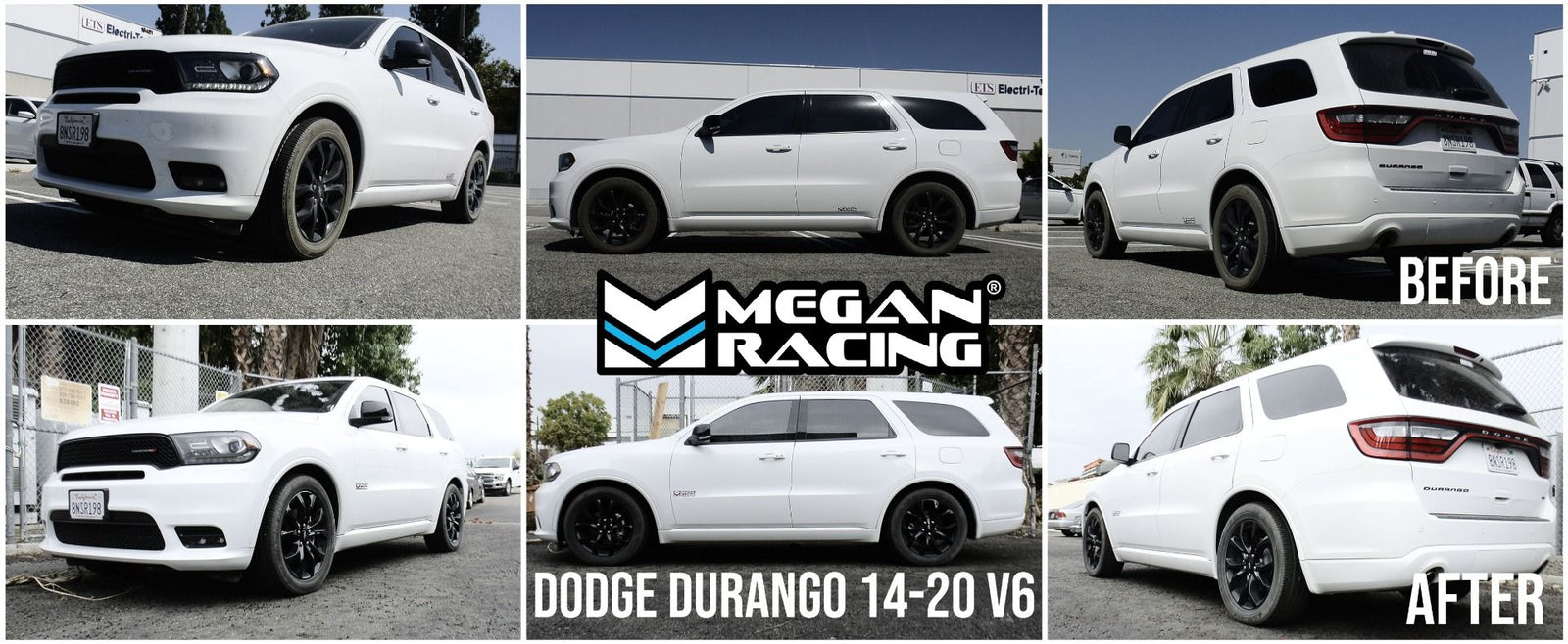 Megan Orange Street Lowering Springs Kit 14+ Dodge Durango V6 WK2 MR-LS-DDU14V6