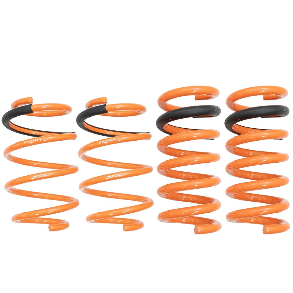 MR-LS-FM15-MG Megan 4PCs Orange Street Lowering Springs Kit For 15-23/24+ Mustang w/Magneride