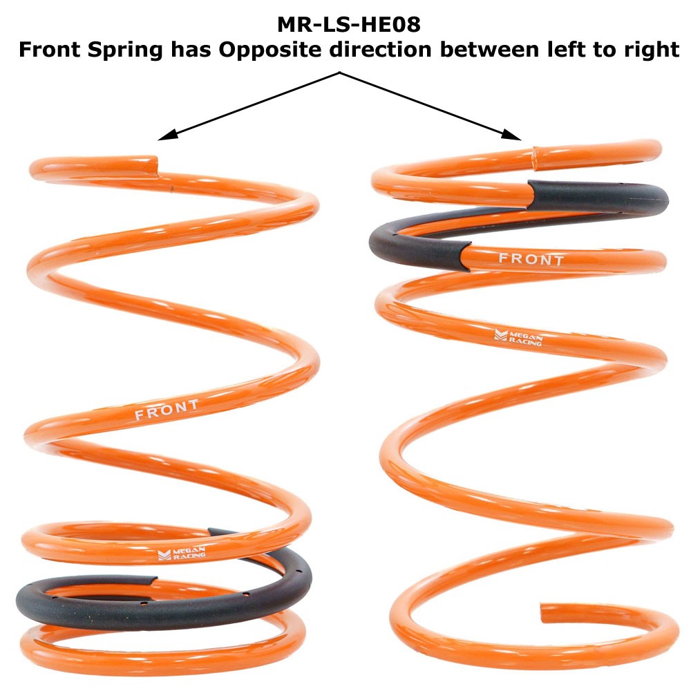 Megan 1.5" Drop Sport Lowering Spring Kit (Opposite Direction Front Coil) For 03-11 Honda Element