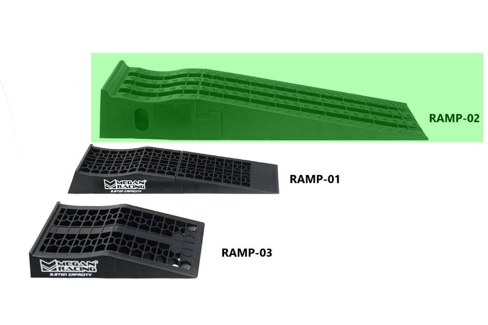 Megan 2PC Composite High Profile Drive-On Car Vehicle Ramp Lifting GVW 16000LB