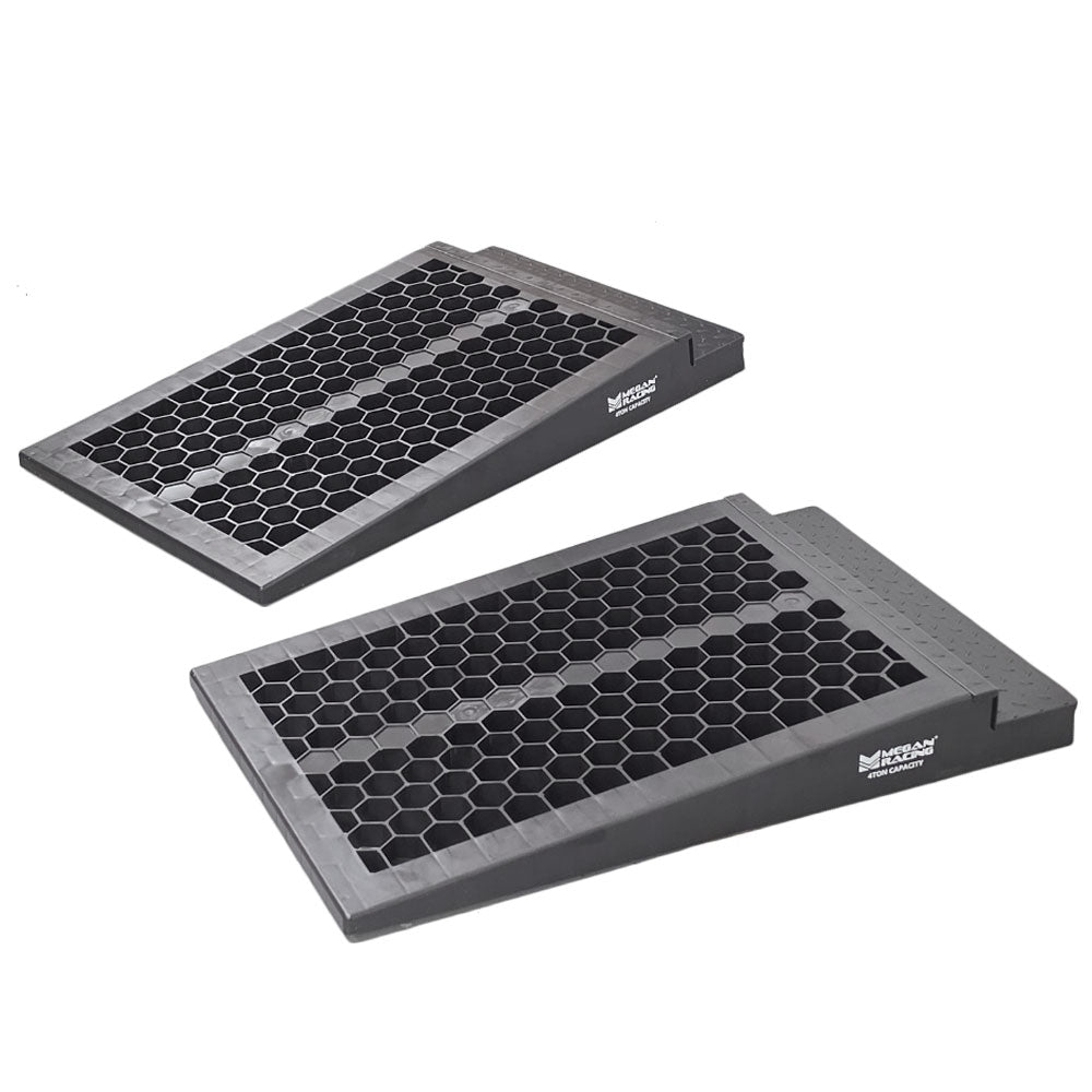 MR-RAMP-05 Megan Racing 2PC 8-Tons 9CM Raise Auto Drive-On Trailer Incline Ramps MR-RAMP-05