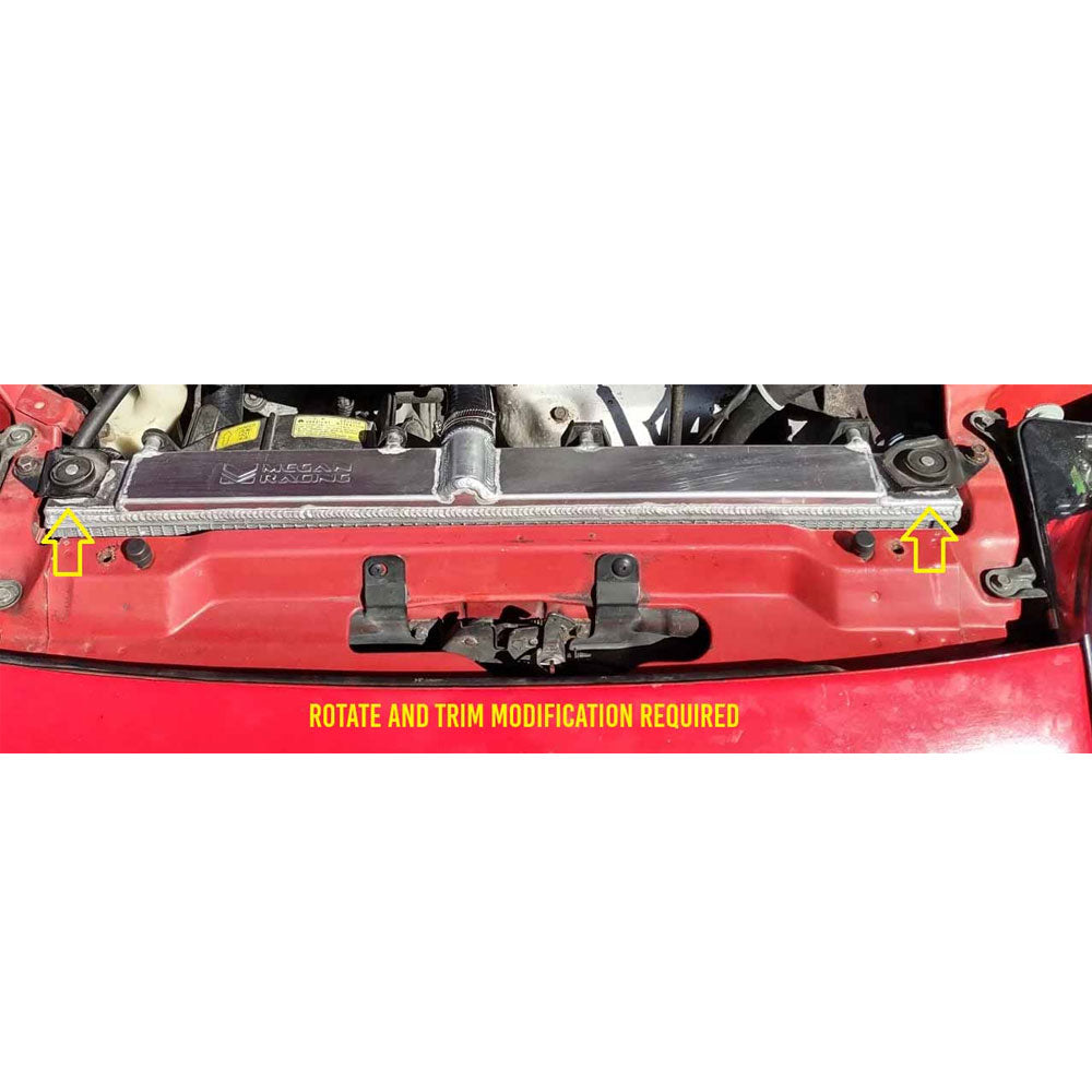 Megan Racing Aluminum Dual Core 2-Row Radiator 91-99 3000GT VR4 MT MR-RT-M3GT